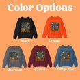 thumbnail image 2 of Vintage Halloween Sweatshirt, Trick-or-Treat Bears Haunted House Sweatshirt, 2 of 6