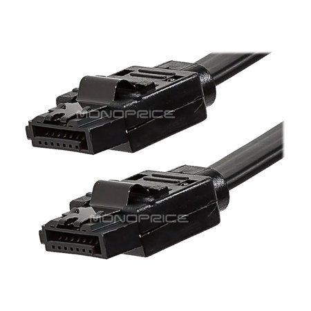 UPC: 0844660087793 | Monoprice DATA Cable – 2 Feet – Black | SATA 6Gbps Cable with Locking Latch  data transfer speeds of up to 6 Gbps