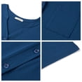 thumbnail image 6 of UVN Nightgown for Women Short Sleeve Sleepshirt Ladies V-Neck Sleepwear Soft Pajama Dress, 6 of 9
