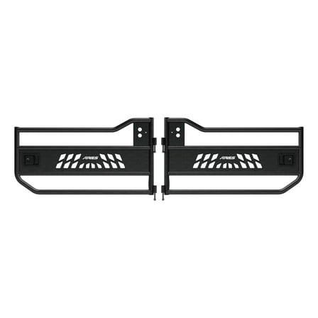 ARIES 1500200 Black Aluminum Front Jeep Wrangler JL, Gladiator Tube Half Doors