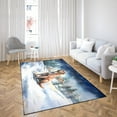 thumbnail image 4 of Hello Winter Mastiff Welcome Snowy Night Watercolor Vintage Indoor Rug Mastiffs Dog Lover Gifts Idea Carpet Living Bed Room Sofa Home Decor - 01011, 4 of 5