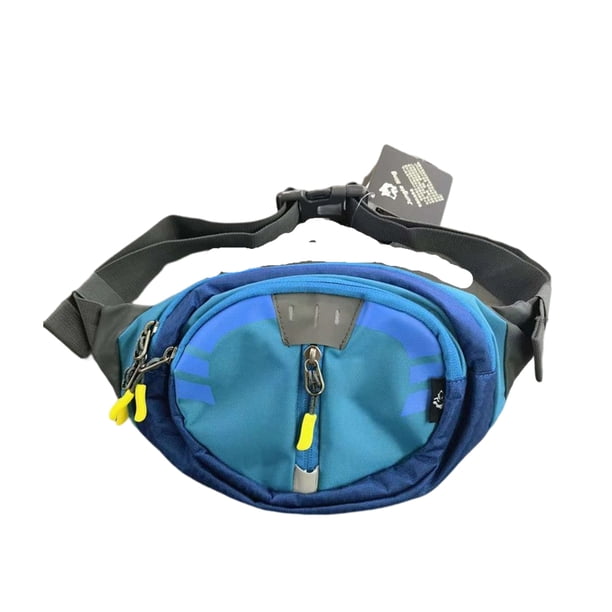 Sonducket Bolsa de equitación para acampar al aire libre, riñonera portátil de nailon de gran capacidad con cremallera, bolsa para botella de agua riñoneras Azul Sonducket AP014957-03