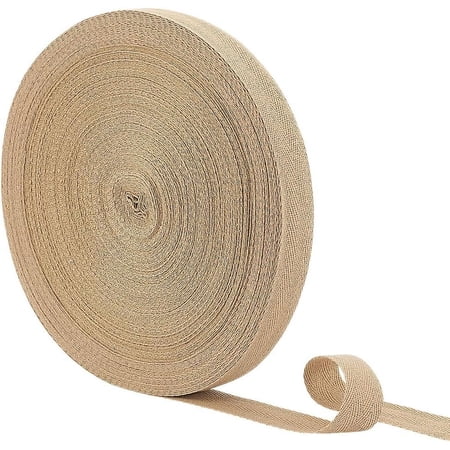 Cotton Herringbone Ribbon Clothes Accessories Camel 1 inch(25mm)