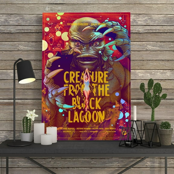 Creature From The Black Lagoon Poster, Retro Wall Art, Collectible Print For Home Decor, Perfect Gift, UNFRAMED-8x12