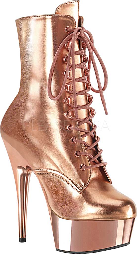 pleaser lace up boots