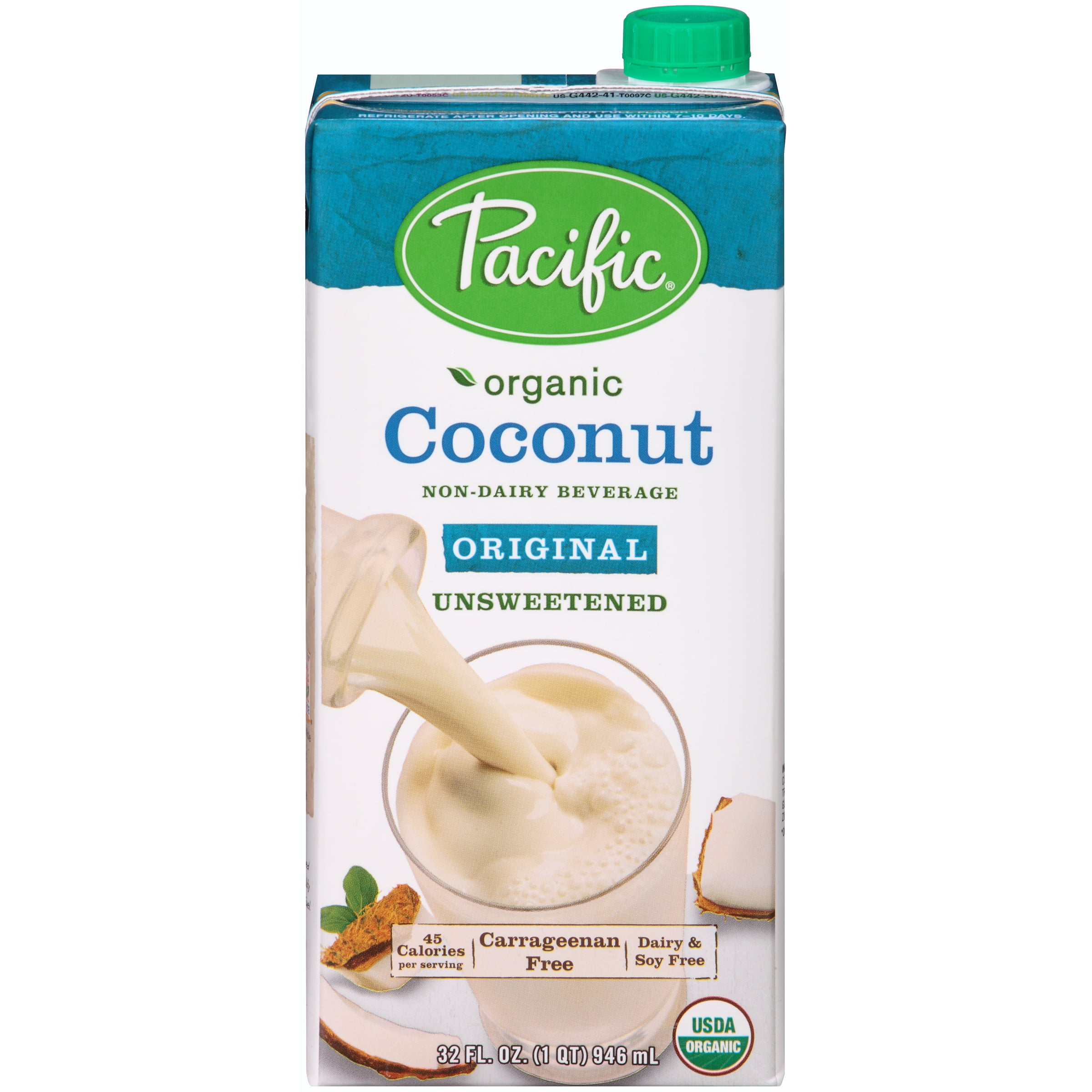 Pacific Foods, Pacific Organic Coconut Unsweetened 32 oz (12 count