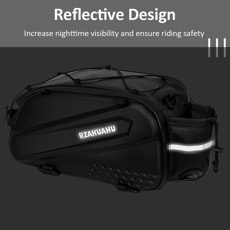 Cacagoo 3-in-1 Bike Rack Bag, Waterproof Rear Pannier with Side Bags photo 5