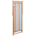 thumbnail image 4 of vidaXL Folding Beach Chair Fabric and Wooden Frame Multicolour, 4 of 5