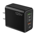 thumbnail image 3 of 120W Multiport Fast Charging Station 5 Port Desktop Power Adapter Block For Simultaneous Device Charging, 3 of 8
