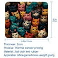thumbnail image 5 of Cat Gaming Mouse Pad, Desk Mat, 8.3x9.8 Inch, Non-Slip Rubber Bottom, Printed, Suitable for Office and Gaming, 5 of 6