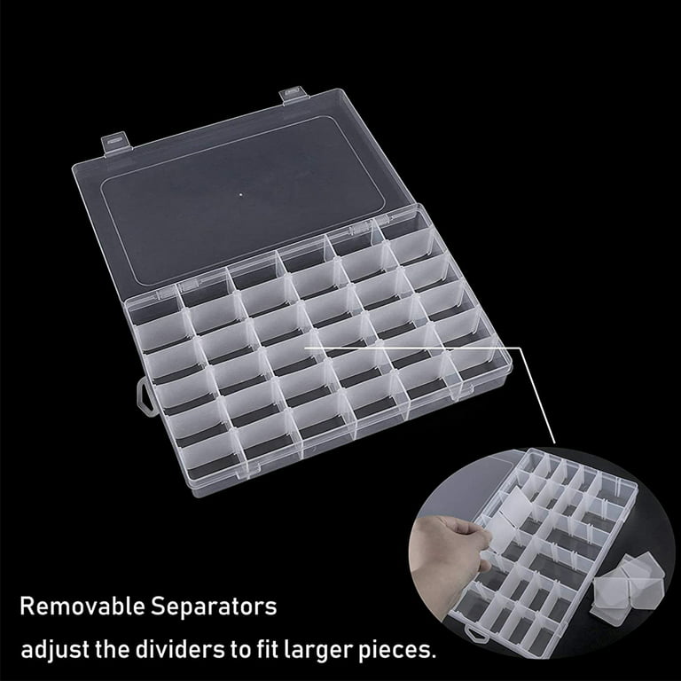 Small Bead Organizers, 15 Pieces Plastic Storage Cases Mini Clear Bead  Storage Containers Transparent Boxes With Hinged Lid Clear Craft Supply  Case