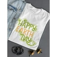 thumbnail image 3 of Vintage Happy Earth Day T-Shirt Women -Image by Shutterstock, Female Medium, 3 of 4