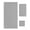Grey, variant on Sage Green Geometric Towel Set of 3, Soft Microfiber Bath Towels, Hand Towel, Washcloths, Minimalism Solid Color Striped Lines Quick-Dry Absorbent Towels for Bathroom Kitchen Hotel Beach Gym Spa