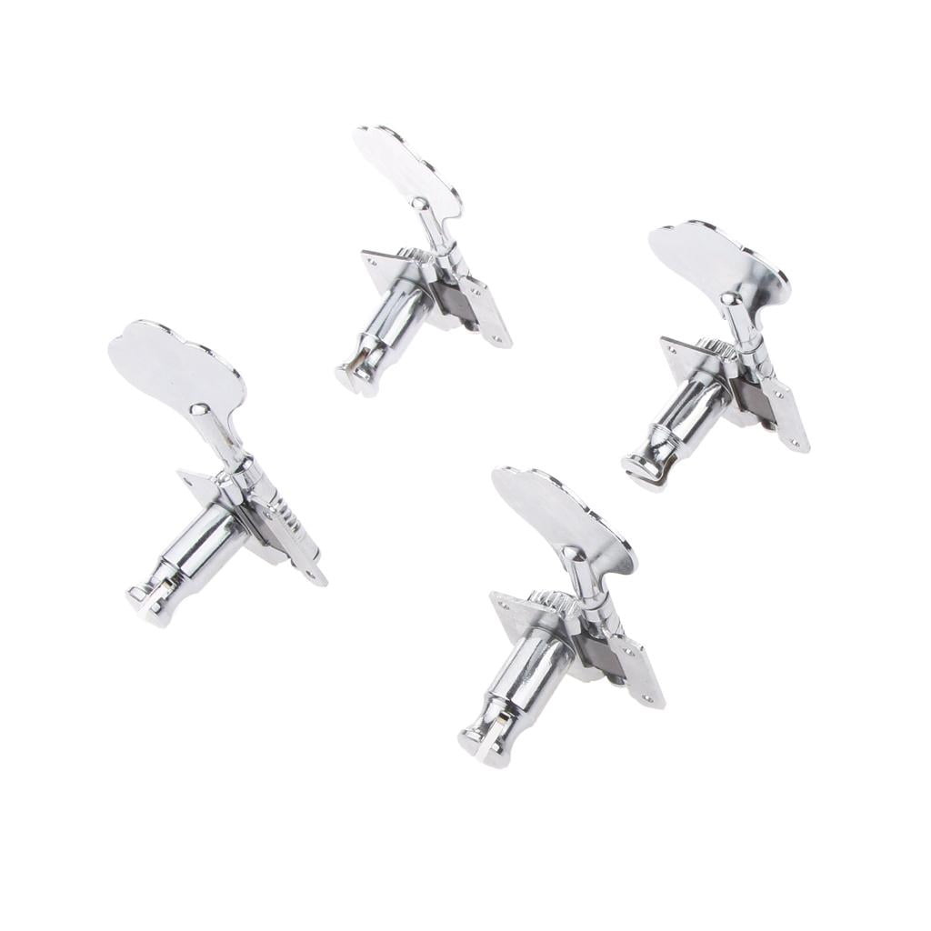 LeeQinersw 4R Bass Guitar Machine Heads Tuners Tuning Pegs Set for 4 String Jazz P Bass