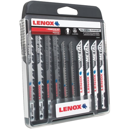 UPC: 0885363177008 | Lenox 10-Piece T-Shank General Purpose Jig Saw Blade Assortment 1994458