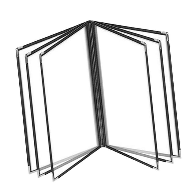 crativent PVC Robust Clear Restaurant Menu Covers Frequent In Dynamic Restaurant Environments Hotel Coffee Shop Made Of PVC 6 Page 12 View 320x230mm