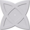 thumbnail image 1 of Ekena Millwork CMP34CM-01000 34 in. OD x 1 in. ID Square Cosmo Architectural Grade PVC Contemporary Ceiling Medallion, 1 of 1