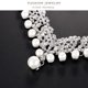 thumbnail image 5 of Collar Pendientes Aleación Rhinestone Conjunto de joyas Accesorios para banquetes de boda Wmkox8yii fajkfhkj5387, 5 of 8