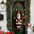 thumbnail image 4 of HomeKingdee Christmas Door Cover Decoration Merry Christmas Gnome Door Hanging Banner Backdrop with Red Hat Door Cover Photography Background, 4 of 8