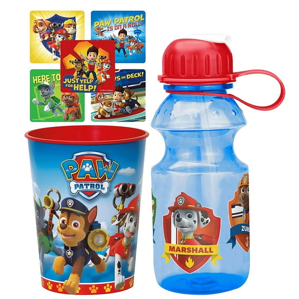 ! Design "Paw Patrol" Kids Resuable Water Bottle With Flip Straw
