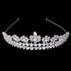 thumbnail image 2 of Diadema de boda Elegante Perfecl Flor Rhinestone Cristal Tiara, 2 of 5
