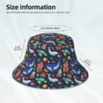 thumbnail image 5 of Kdxio Reflective Bucket Hat - The Underwater World Print Bucket Hat for Men,Women, 5 of 9