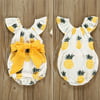 XIAXAIXU Sweet Newborn Baby Girls Pineapple Romper Bodysuit Bowknot Sunsuit Outfit Summer