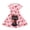 Black Cat Strawberry Print, variant on White Tiger Pattern Girls Short Sleeve Maxi Dress Polyester Spandex Stylish Breathable 2-14 Years Old Girls Short Sleeve Casual Maxi Dress for Kids