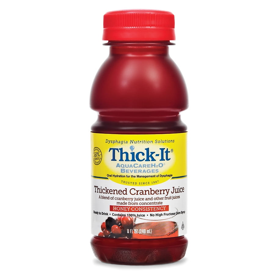 ThickIt Thickened Beverage B461L9044 8 oz 1 Each, Cranberry Juice
