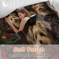 thumbnail image 4 of Christmas Oil Bedding Duvet Cover Set Queen Size 4 Pieces Painting Bow Dog Xmas Tree Gift Bedding Set with Zipper Closure, 1 Comforter Cover 90x90 Inches 1 Flat Sheet & 2 Pillow Cases, 4 of 9