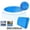 11.8 Ft, variant on 5.9 Ft Diameter Round Solar Cover,Blue Heat Retaining Solar Blanket Pool Heater Cover for For Above-Ground And In-Ground Pools Hot Tub Spa