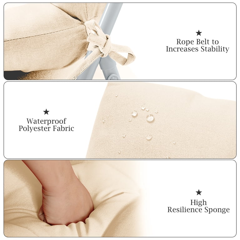Costway Back Chair Cushion, 22"x44" High Back Beige photo 7