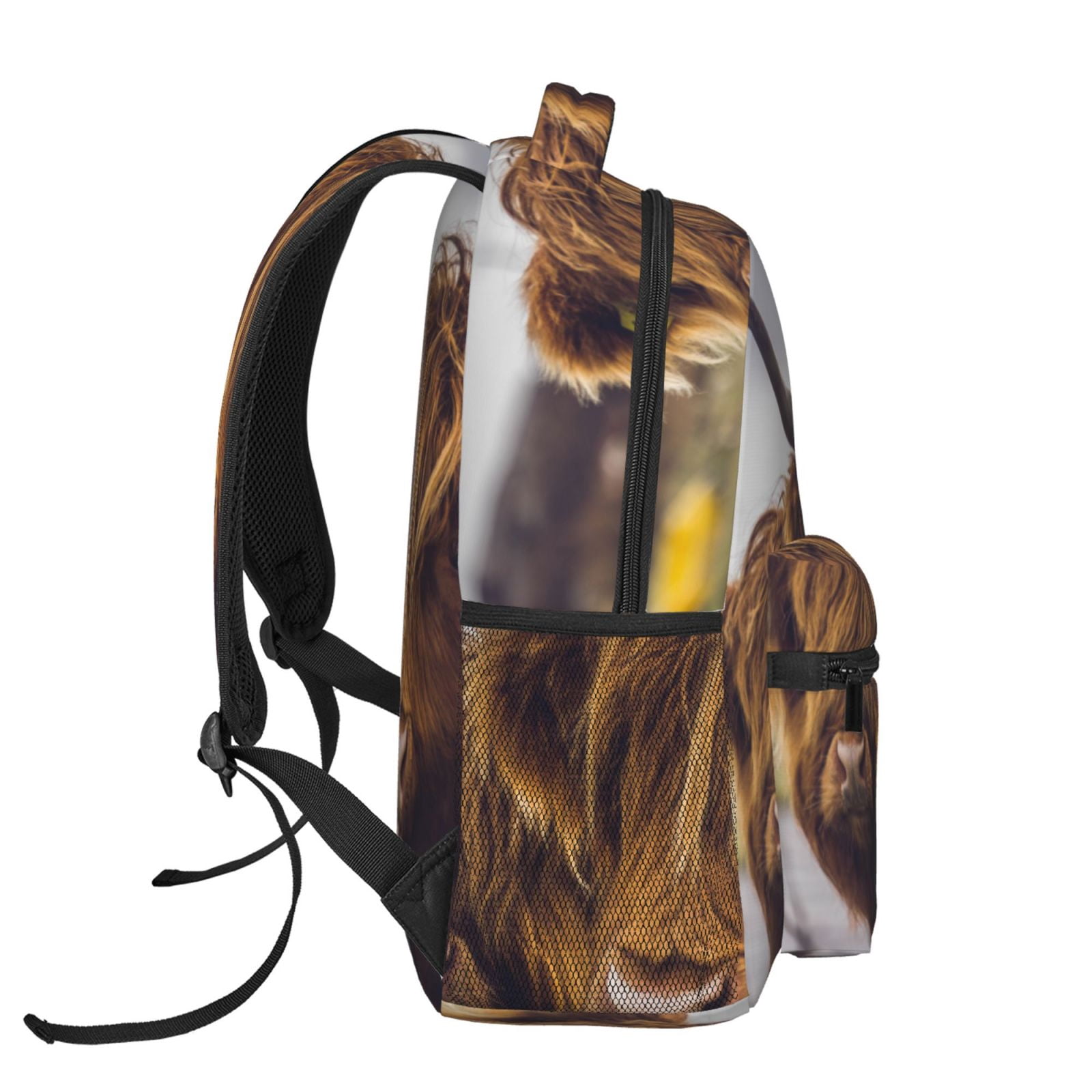 Ratiio Portrait Of Cow With Its Baby Cow Print Eco-Friendly Casual Backpack, Water-Resistant Polyester Canvas Daypack with Smooth Zippers, Comfortable & Durable Travel Bag with Laptop Compartment