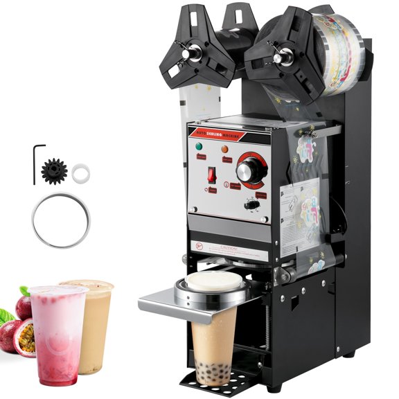 Semi-automatic Cup Sealing Machine Cup Sealer Black 300-500 Cups/Hour