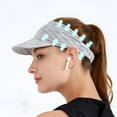 thumbnail image 3 of Sombrero con visera Sunnimix Diadema Sudor Absorción Verano Transpirable Gris, 3 of 8