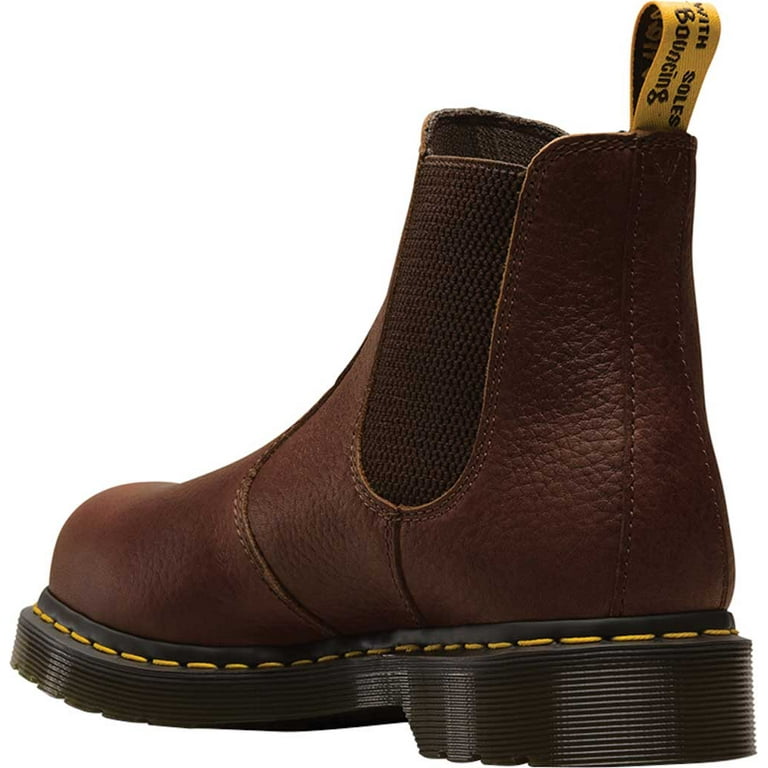 Women s Dr. Martens Work Arbor Steel Toe Chelsea Boot Teak Industrial Greasy Leather 9 M Walmart