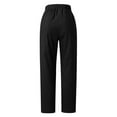 thumbnail image 6 of WMTBSRSW Pants for Women Fall Fashion High Waist Loose Fit Business Long Pant Casual Comfortable Solid Color Straight Leg Sweatpants with Pockets, 6 of 6