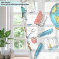 thumbnail image 4 of Yayeee Window Curtains Set of 2 for Living Room Light Filtering 63"x42", Colorful School, 4 of 7