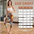 thumbnail image 7 of HELLHERO Fish Scale Printed Capri Yoga Leggings for Women High Waisted Capri Leggings Athletic Yoga Pants for Sports, 3XL, 7 of 7