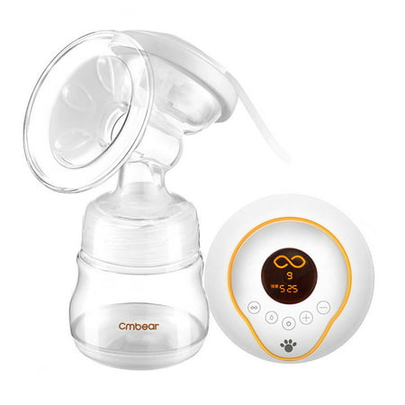 Electric Breast Pump, TOPCHANCES Rechargeable Breastfeeding Pump with 9 Levels Breast Milk Suction and Breast Massage, Double/Single,USB Charging,180ML Milk