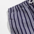 thumbnail image 4 of Short De Playa Para Hombre Ndbuld Men Fashion Casual Drawstring Elastic Stripe Printing Design Beach Shorts Dark Blue XL, 4 of 6