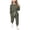 Army Green, variant on Gpaecead Girls' Long Sleeve Stripe Tops & Slim Pants 2-Piece Clothing Set 13 Years Navy