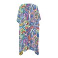 thumbnail image 2 of HELLHERO Cardigan Bathing Suit Cover Up for Summer Polyester Lightweight Long Kimono Swimsuit Cover Up Colorful Pattern, 2 of 6