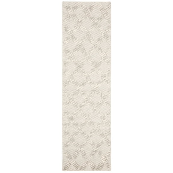 SAFAVIEH Natura Ashley Geometric Runner Rug, Ivory/Beige, 2'3" x 6'
