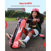 ORFELD 24V Electric Go Kart for Big Kids, High-Power Battery Ride On Toy with Safety Belt, Drift Cart Gift for Boys & Girls,Red