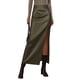thumbnail image 1 of Falda PRETTYGARDEN 2025 de cuero sintético, tiro alto, abertura lateral XXL, 1 of 5