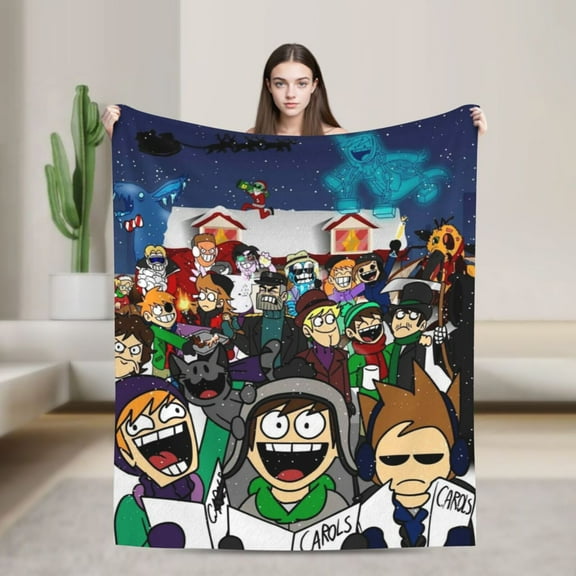 Anime Blanket Eddsworld Ultra-Soft Micro Fleece Blanket Cozy Blanket Thick Warm Plush Throw Blanket Sofa Cushion, Warm Flannel Blanket For Living Room Bedroom 60"X50"