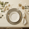 thumbnail image 7 of Sm:)e 15 Inch Round Braided Placemats Set of 4, Cotton Polyester Washable Heat Resistant Placemats, Decor for Kitchen Dining Table and Party(Coffee), 7 of 7