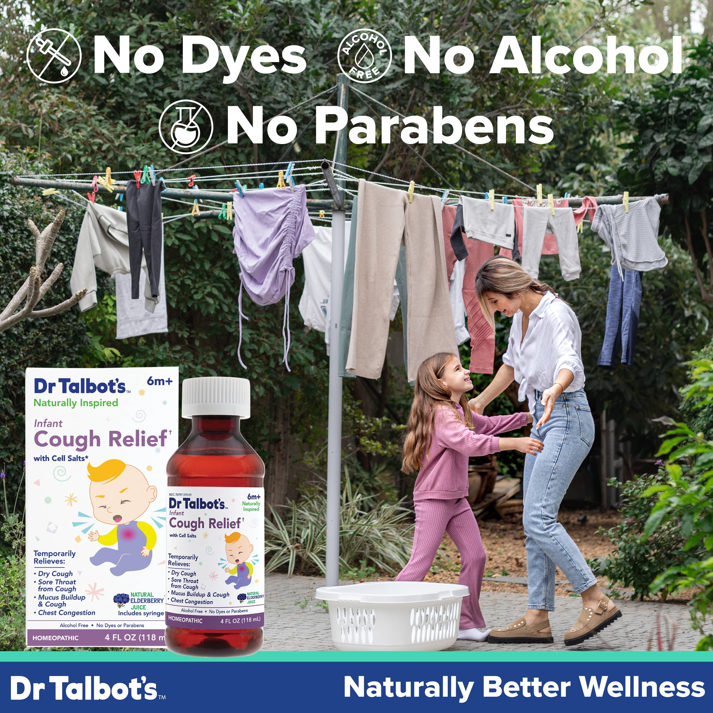 Dr. Talbot's Infant Cough Relief Medicine with Cell Salts, Elderberry, 4 fl oz