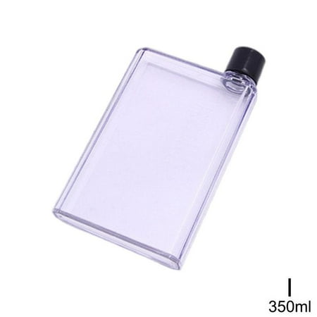 

420 Ml Mini Clear A5 Paper Bottle Flat Water Bottle Cup Kettle K6R4